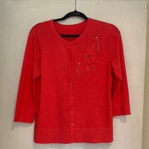 Women's Cardigan with Embroidered Details